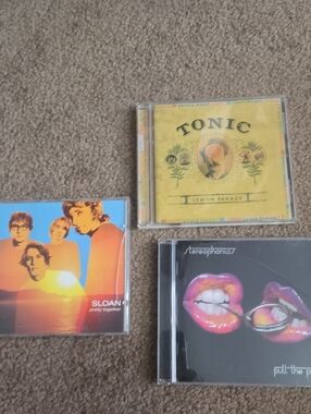 Three Rock CD Lot - Tonic, Sloan, Stereophonics - Yellow, Blue, Black